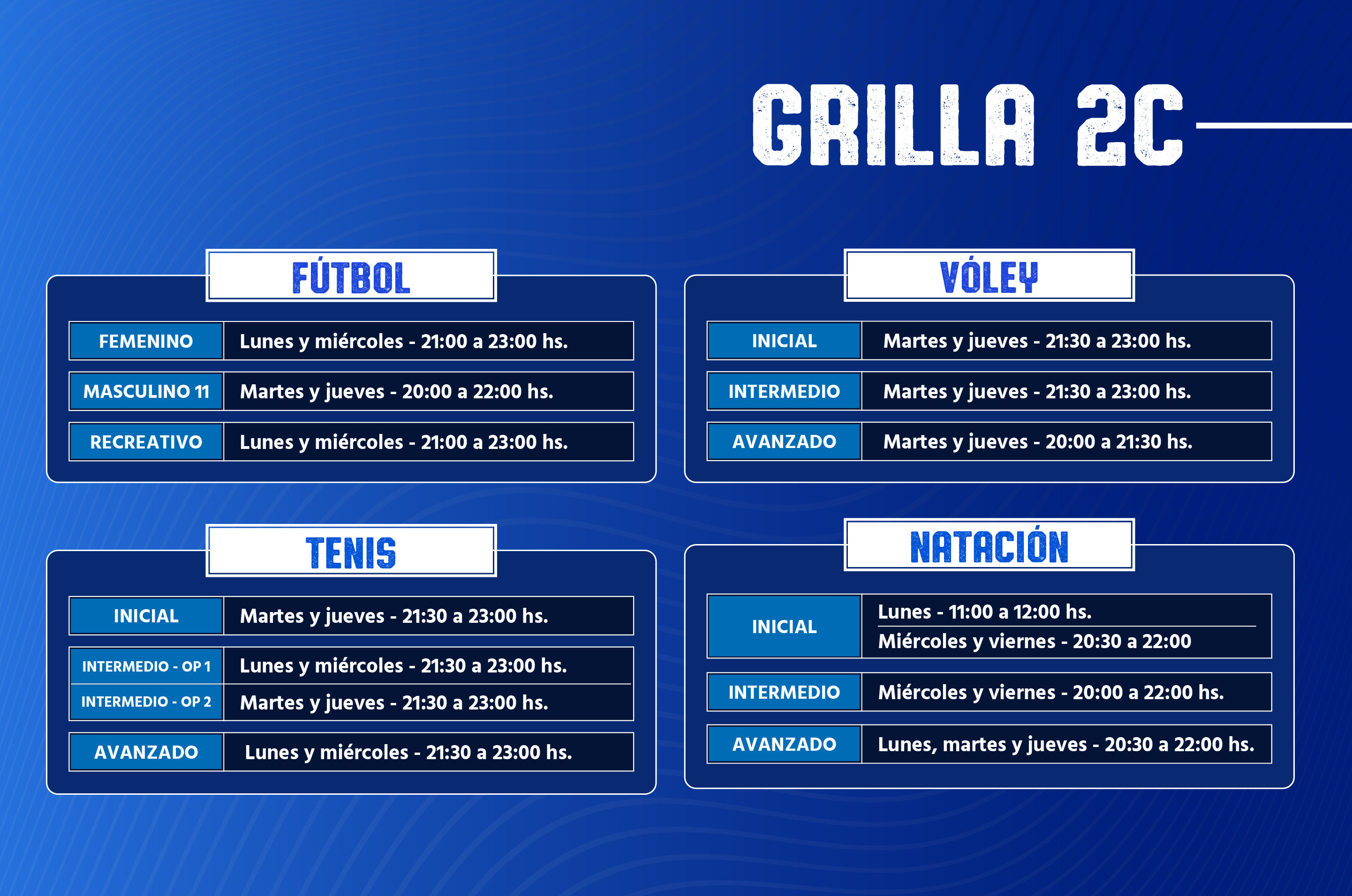 Descubr&iacute; las <strong>actividades competitivas, recreativas y sociales</strong>&nbsp;donde nos encontraremos este <strong>segundo</strong>&nbsp;<strong>cuatrimestre 2026</strong> e inscribite a la oferta que m&aacute;s te guste &iexcl;Segu&iacute; leyendo para conocer m&aacute;s!&nbsp;🎉🏆 